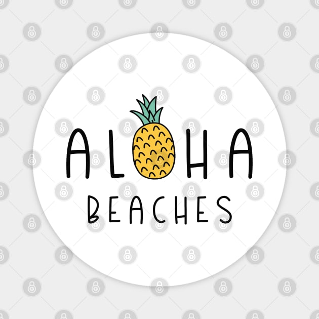 Aloha Beaches Magnet by LuckyFoxDesigns